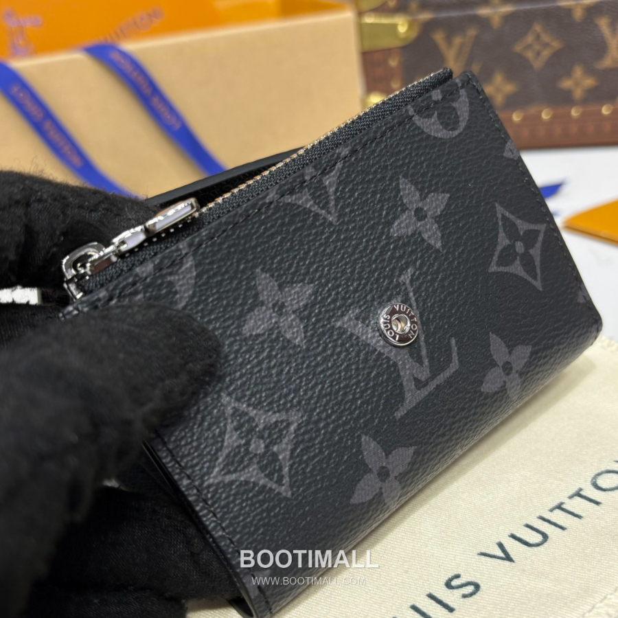 Louis Vuitton Victor Wallet Monogram Eclipse Coated Canvas M12598 루이비통 빅토르 월릿 모노그램 이클립스 코티드 캔버스 11.5cm 6