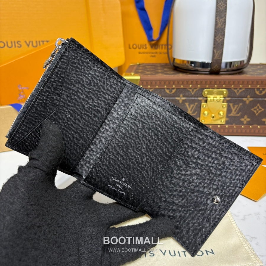 Louis Vuitton Victor Wallet Monogram Eclipse Coated Canvas M12598 루이비통 빅토르 월릿 모노그램 이클립스 코티드 캔버스 11.5cm 9
