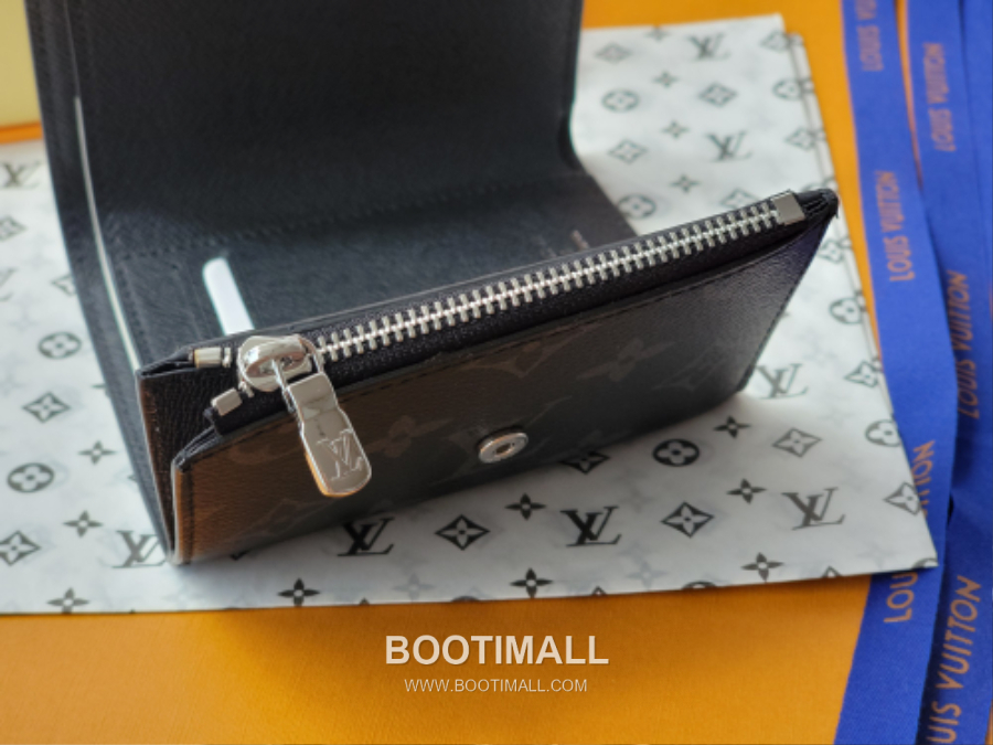 Louis Vuitton Victor Wallet Monogram Eclipse Coated Canvas M12598 루이비통 빅토르 월릿 모노그램 이클립스 코티드 캔버스 11.5cm 12
