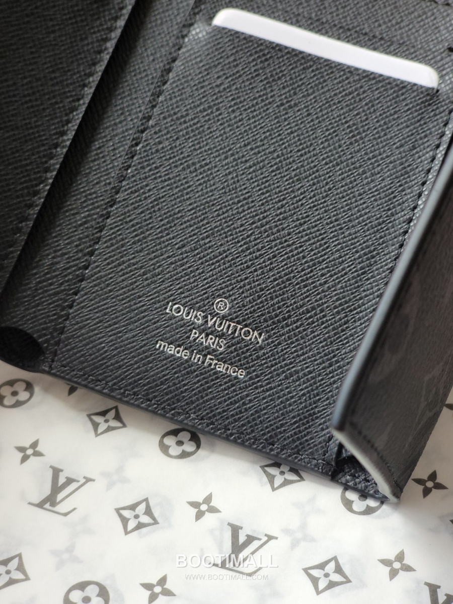 Louis Vuitton Victor Wallet Monogram Eclipse Coated Canvas M12598 루이비통 빅토르 월릿 모노그램 이클립스 코티드 캔버스 11.5cm 13