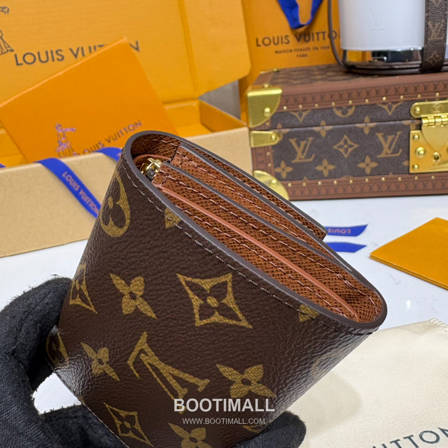 Louis Vuitton Victor Wallet Monogram Eclipse Coated Canvas M12598 루이비통 빅토르 월릿 모노그램 이클립스 코티드 캔버스 브라운 11.5cm 4