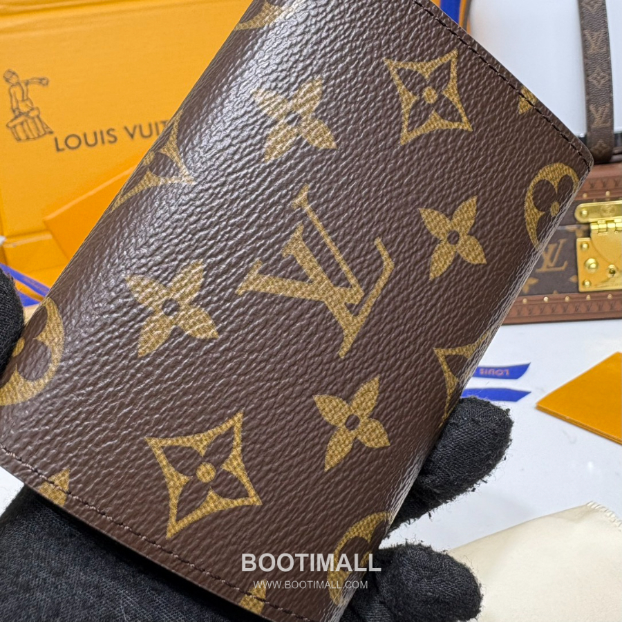 Louis Vuitton Victor Wallet Monogram Eclipse Coated Canvas M12598 루이비통 빅토르 월릿 모노그램 이클립스 코티드 캔버스 브라운 11.5cm 6