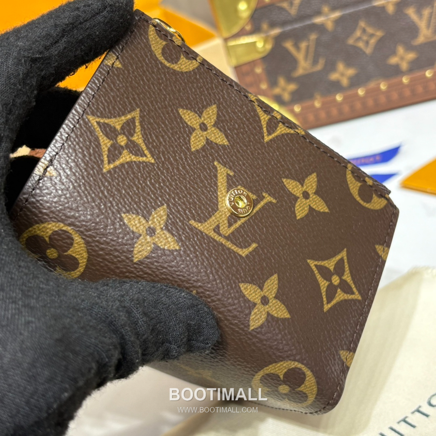 Louis Vuitton Victor Wallet Monogram Eclipse Coated Canvas M12598 루이비통 빅토르 월릿 모노그램 이클립스 코티드 캔버스 브라운 11.5cm 7
