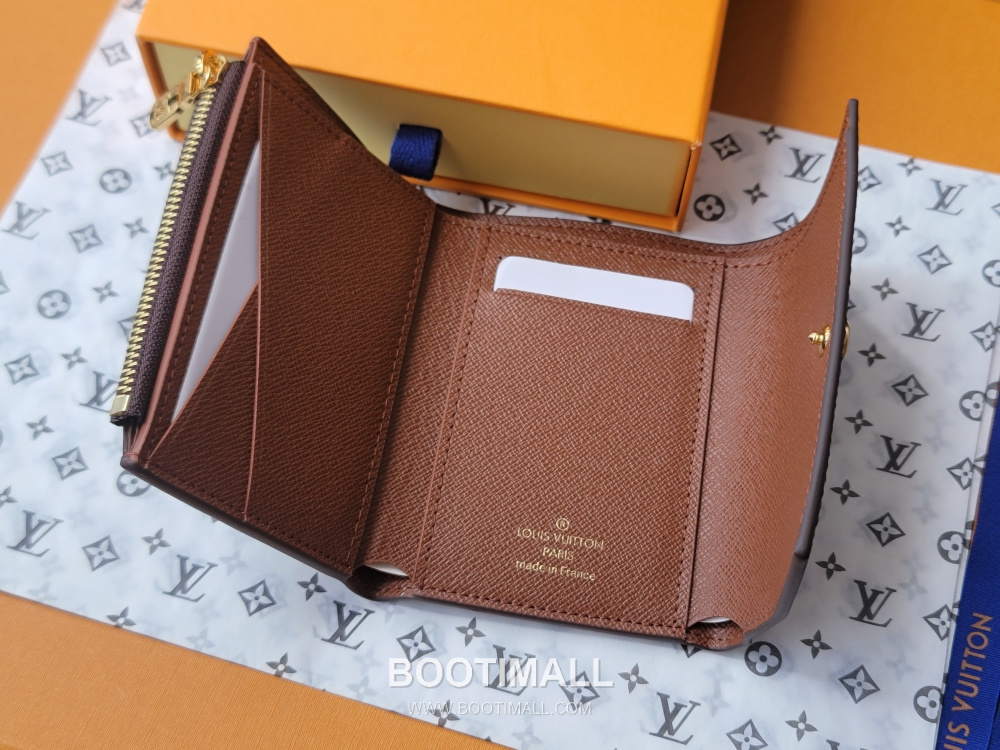 Louis Vuitton Victor Wallet Monogram Eclipse Coated Canvas M12598 루이비통 빅토르 월릿 모노그램 이클립스 코티드 캔버스 브라운 11.5cm 11