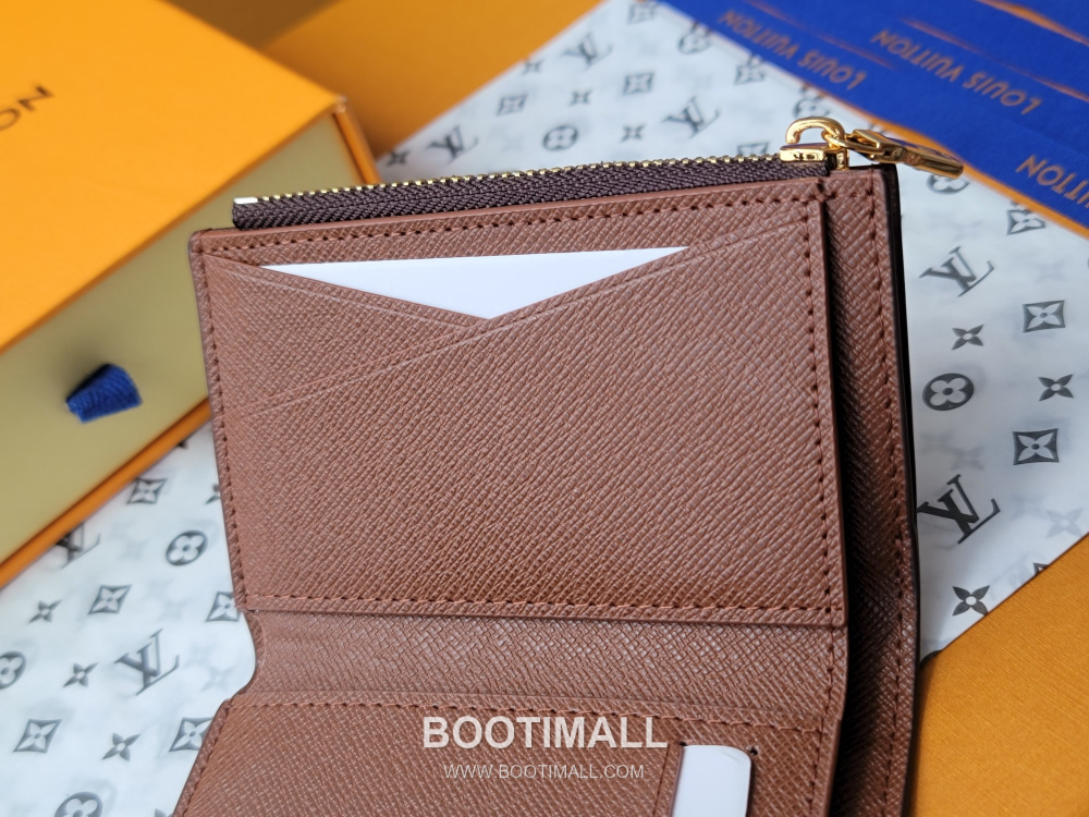 Louis Vuitton Victor Wallet Monogram Eclipse Coated Canvas M12598 루이비통 빅토르 월릿 모노그램 이클립스 코티드 캔버스 브라운 11.5cm 12