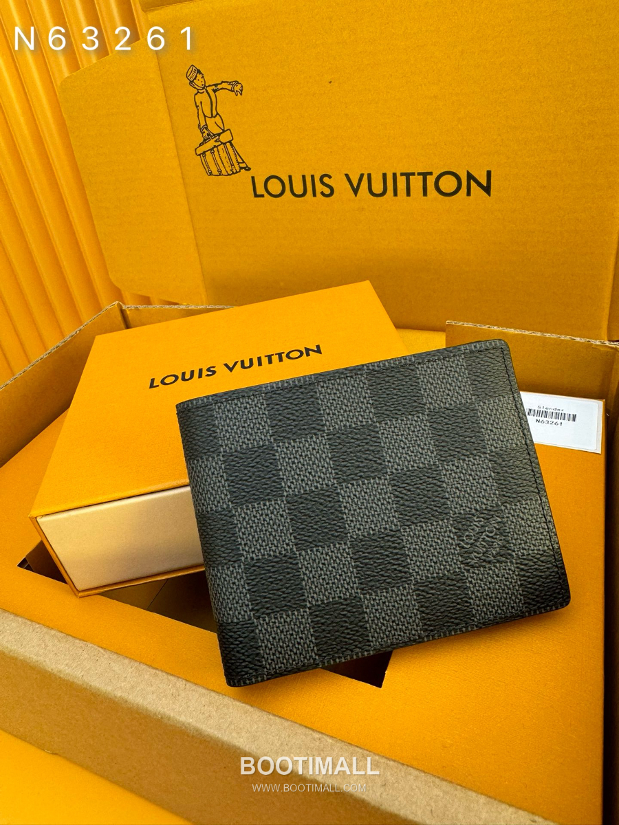 Louis Vuitton Slender Wallet N63261 루이비통 슬렌더 반지갑 다미에 앙피니 레더 11cm 5
