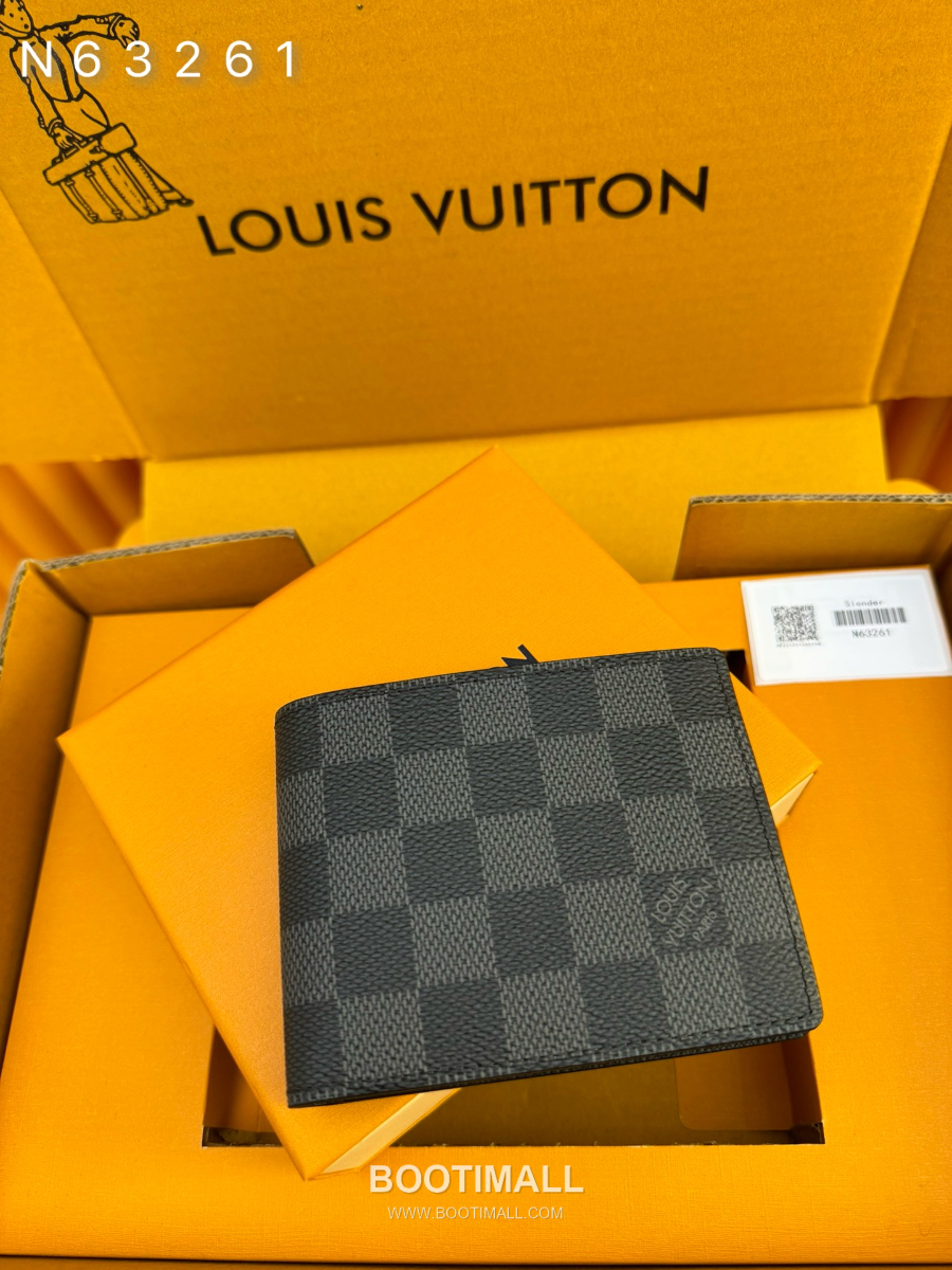 Louis Vuitton Slender Wallet N63261 루이비통 슬렌더 반지갑 다미에 앙피니 레더 11cm 6