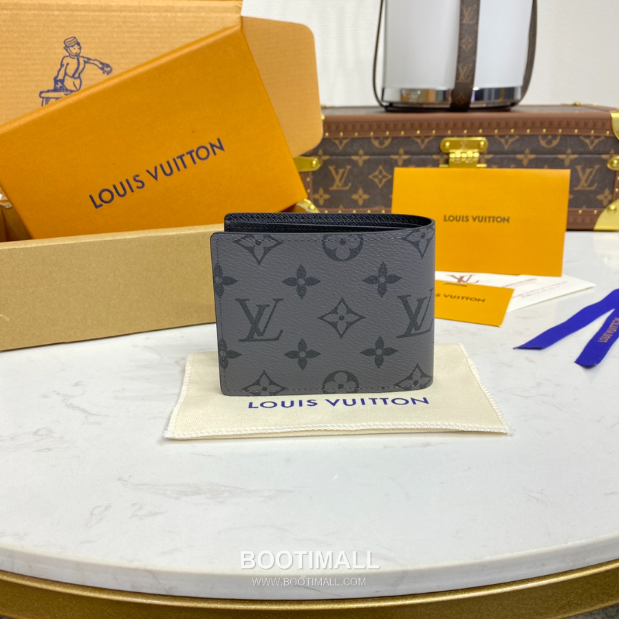 Louis Vuitton Slender Wallet Monogram M80906 루이비통 슬렌더 월릿 모노그램 이클립스 리버스 코티드 캔버스 11cm 2
