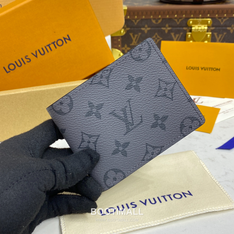 Louis Vuitton Slender Wallet Monogram M80906 루이비통 슬렌더 월릿 모노그램 이클립스 리버스 코티드 캔버스 11cm 3