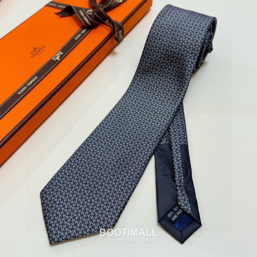 Hermès Printed Silk Tie Hermès 에르메스 프린트 실크 넥타이 148cm 3