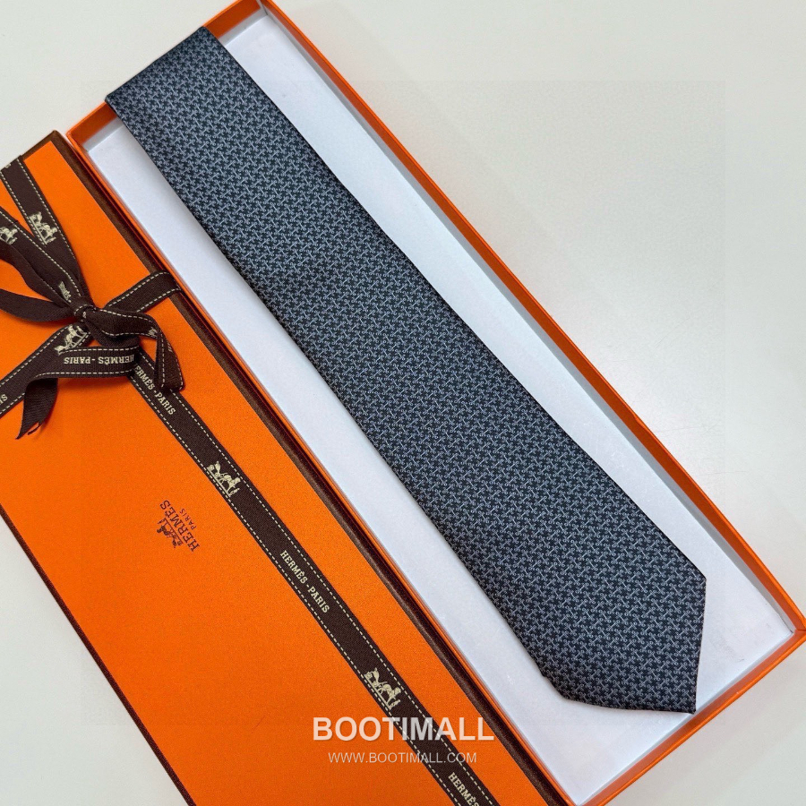Hermès Printed Silk Tie Hermès 에르메스 프린트 실크 넥타이 148cm 4