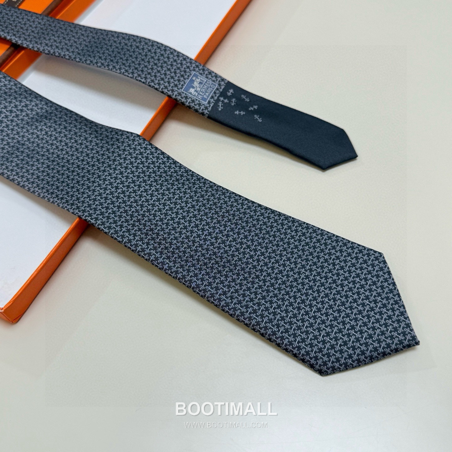 Hermès Printed Silk Tie Hermès 에르메스 프린트 실크 넥타이 148cm 6