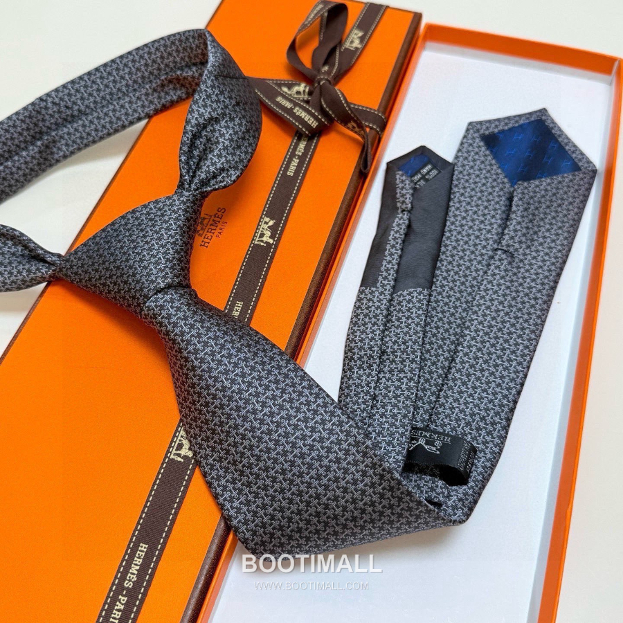 Hermès Printed Silk Tie Hermès 에르메스 프린트 실크 넥타이 148cm 10