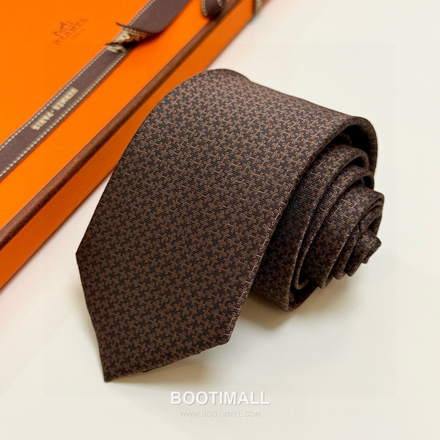 Hermès Printed Silk Tie Hermès 에르메스 프린트 실크 넥타이 148cm 19