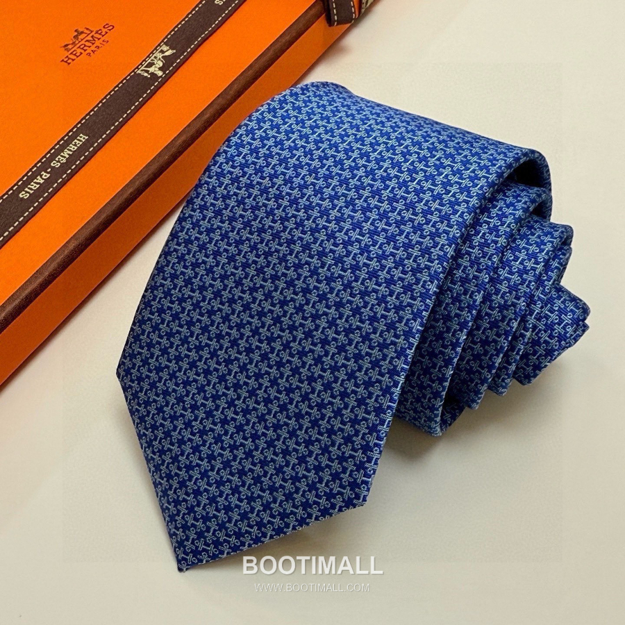 Hermès Printed Silk Tie Hermès 에르메스 프린트 실크 넥타이 148cm 22