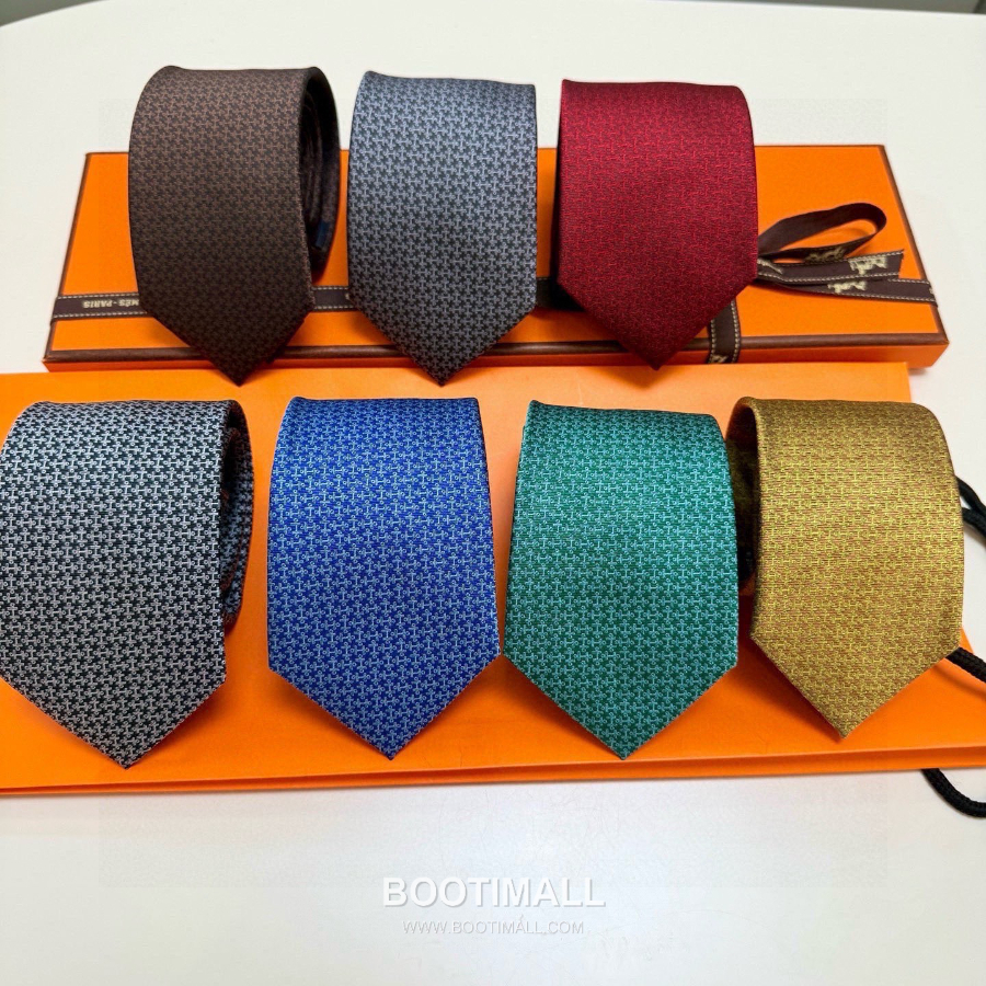 Hermès Printed Silk Tie Hermès 에르메스 프린트 실크 넥타이 148cm 27