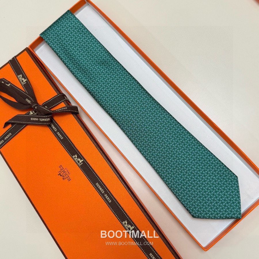 Hermès Printed Silk Tie Hermès 에르메스 프린트 실크 넥타이 148cm 31