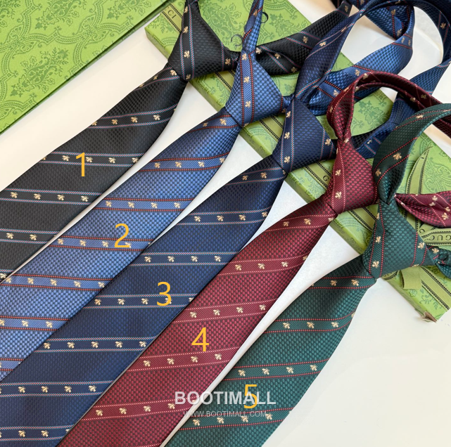 Gucci Bee Jacquard Silk Tie 구찌 꿀벌 자카드 실크 넥타이 148cm 1