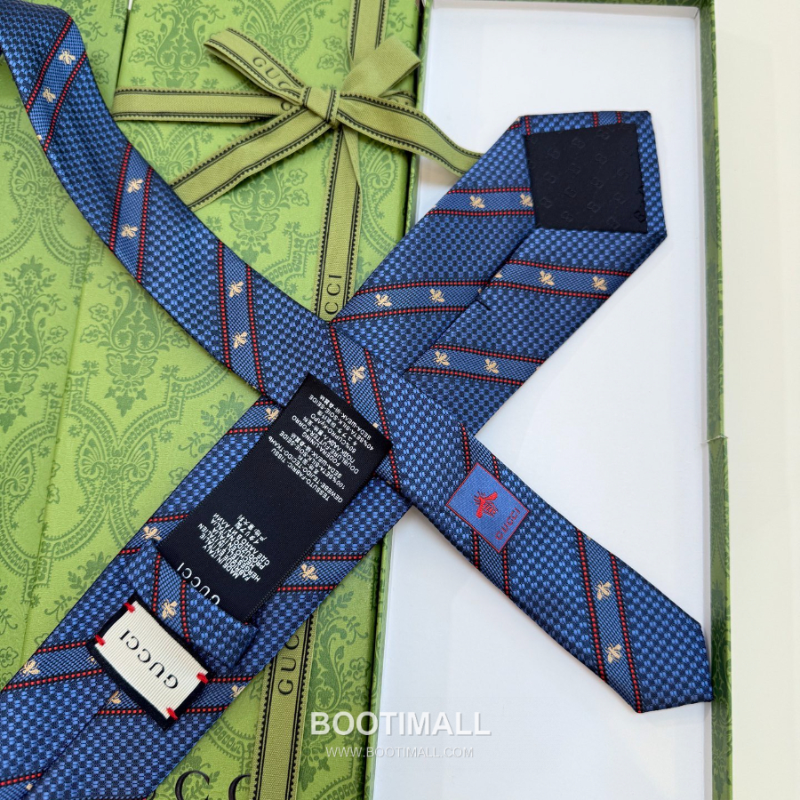 Gucci Bee Jacquard Silk Tie 구찌 꿀벌 자카드 실크 넥타이 148cm 4