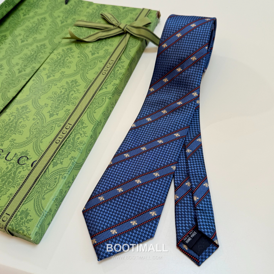 Gucci Bee Jacquard Silk Tie 구찌 꿀벌 자카드 실크 넥타이 148cm 7