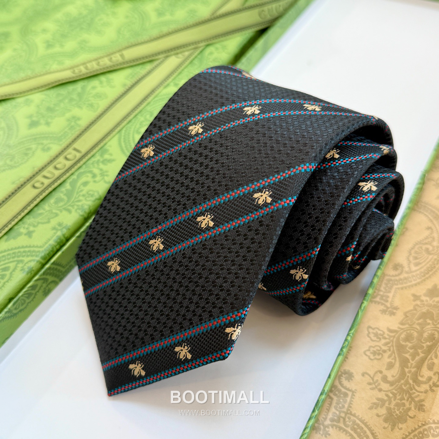 Gucci Bee Jacquard Silk Tie 구찌 꿀벌 자카드 실크 넥타이 148cm 10