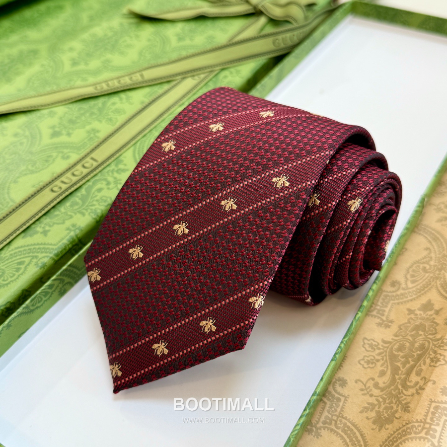 Gucci Bee Jacquard Silk Tie 구찌 꿀벌 자카드 실크 넥타이 148cm 12