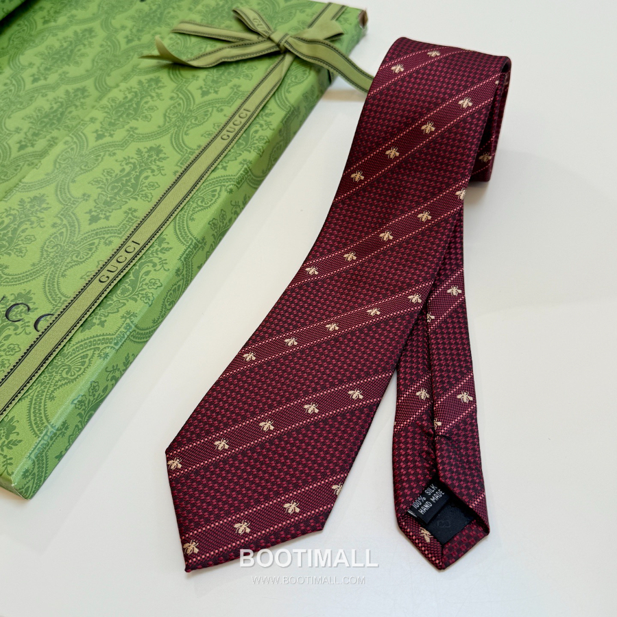 Gucci Bee Jacquard Silk Tie 구찌 꿀벌 자카드 실크 넥타이 148cm 13