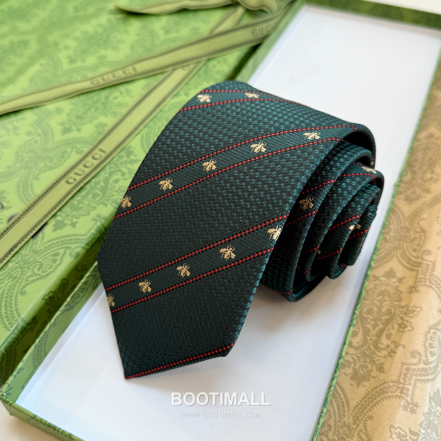 Gucci Bee Jacquard Silk Tie 구찌 꿀벌 자카드 실크 넥타이 148cm 15