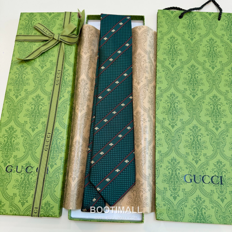 Gucci Bee Jacquard Silk Tie 구찌 꿀벌 자카드 실크 넥타이 148cm 16
