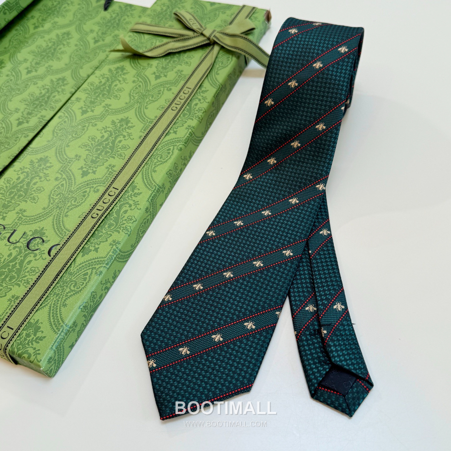 Gucci Bee Jacquard Silk Tie 구찌 꿀벌 자카드 실크 넥타이 148cm 17