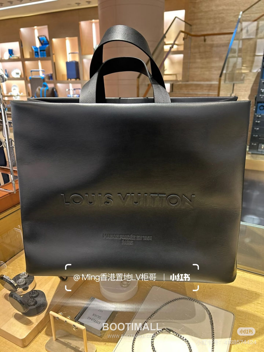 Louis Vuitton Shopper Tote M13979 루이비통 쇼퍼 토트백 모노그램 캔버스 블랙 40cm 4