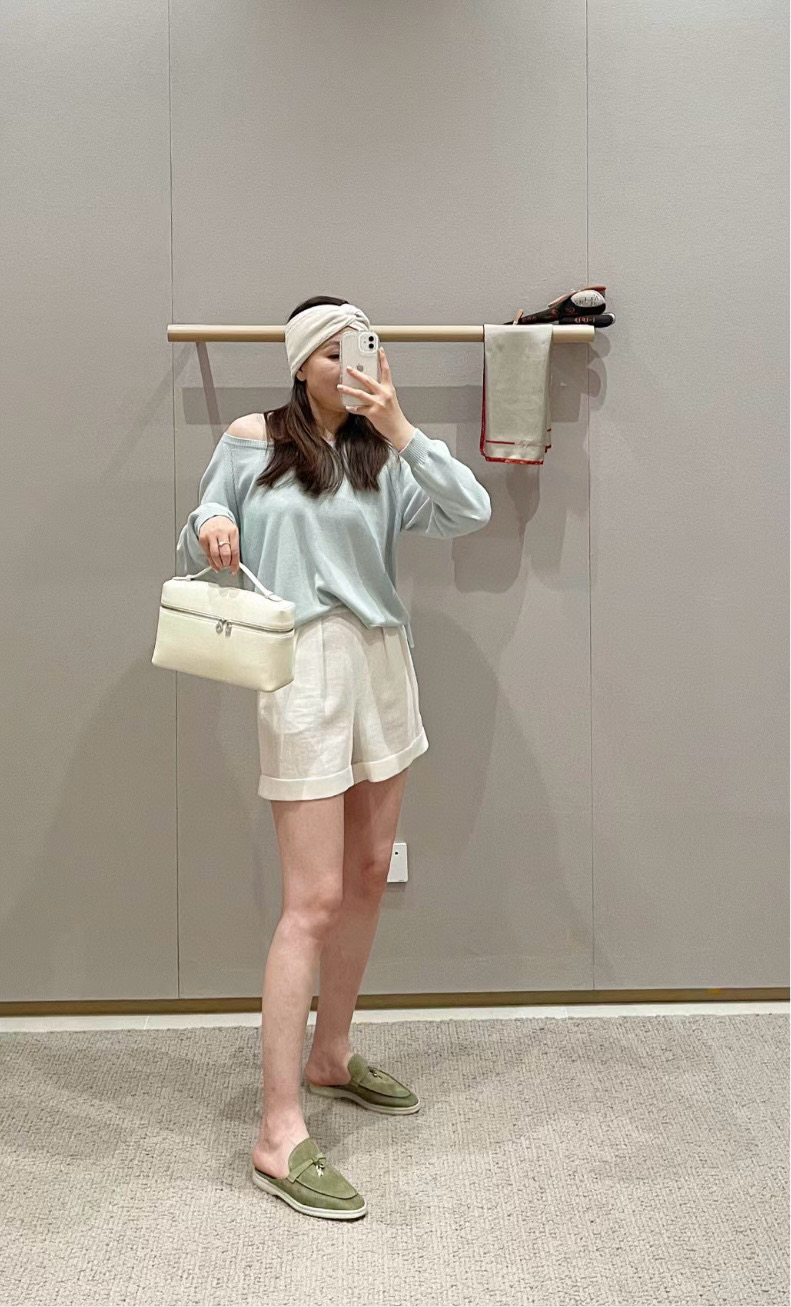 Loro Piana 로로피아나 로로 피아나 L27 엑스트라 포켓 라이트 베이지 크로스백 3