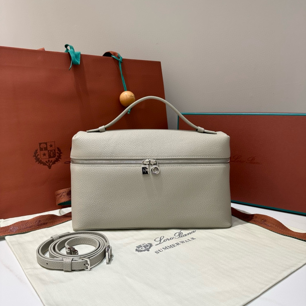 Loro Piana 로로피아나 로로 피아나 L27 엑스트라 포켓 라이트 베이지 크로스백 5