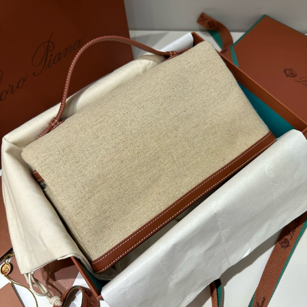 Loro Piana 로로피아나 로로 피아나 L27 엑스트라 포켓 라이트 베이지 크로스백 2