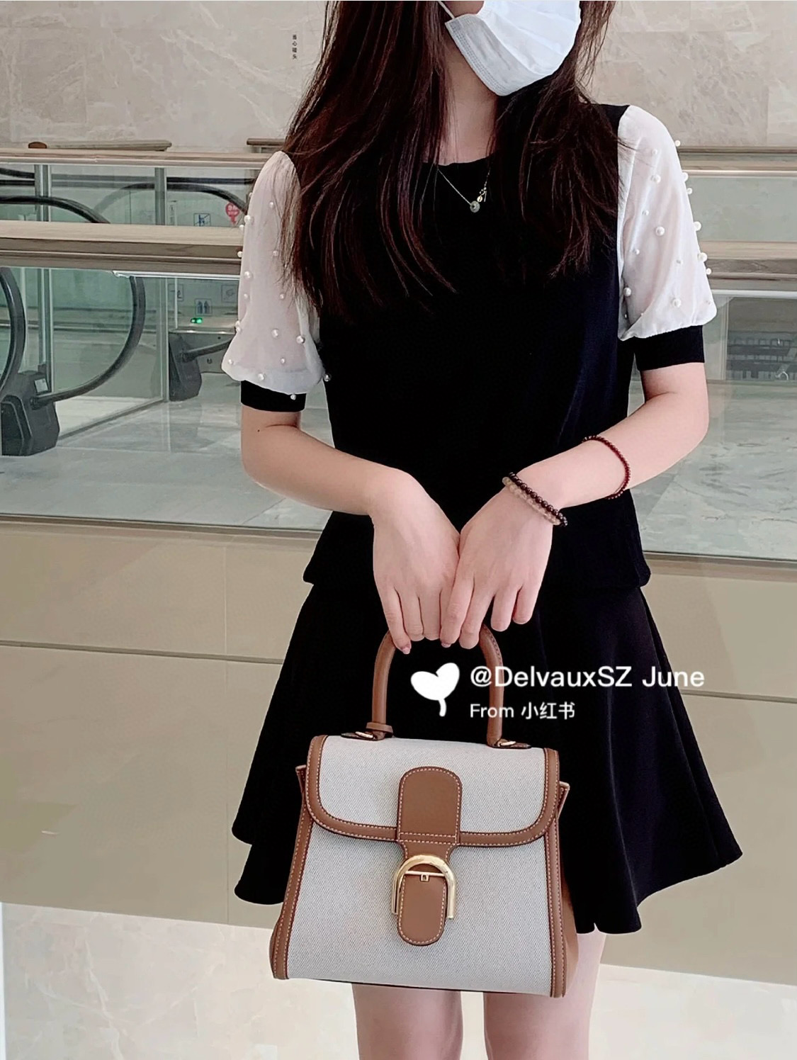 Delvaux 델보 브리앙 PM 캔버스 토트백 8