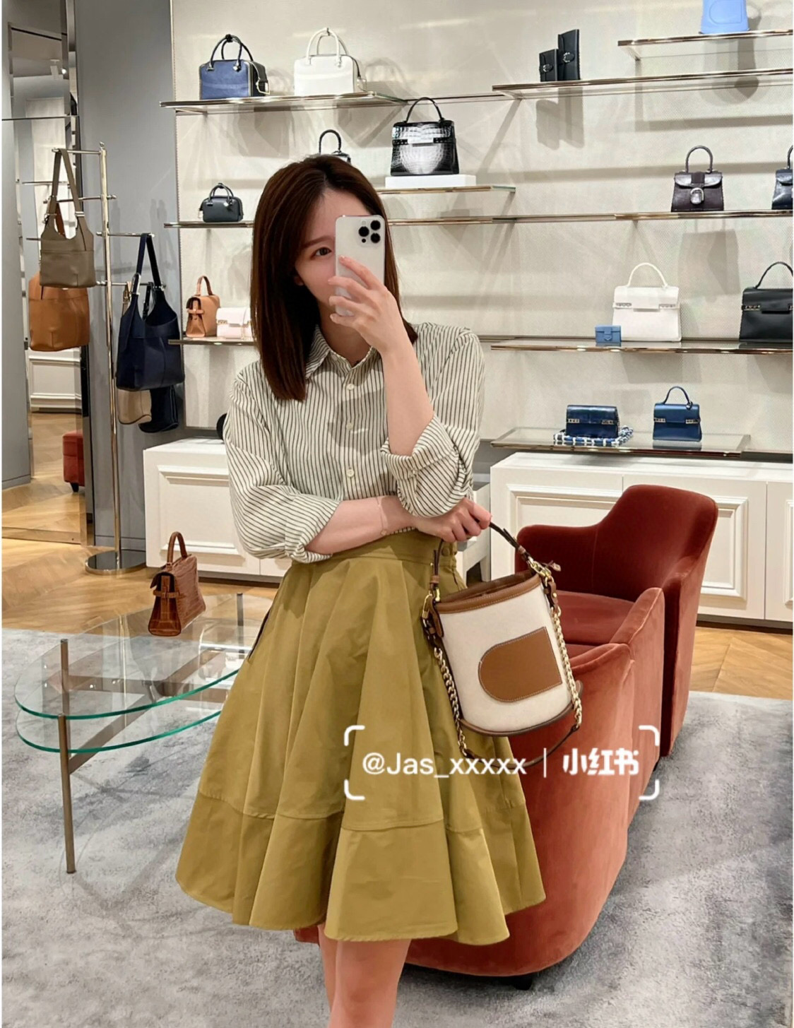 Delvaux 델보 Pin 버킷 캔버스 버킷백 4