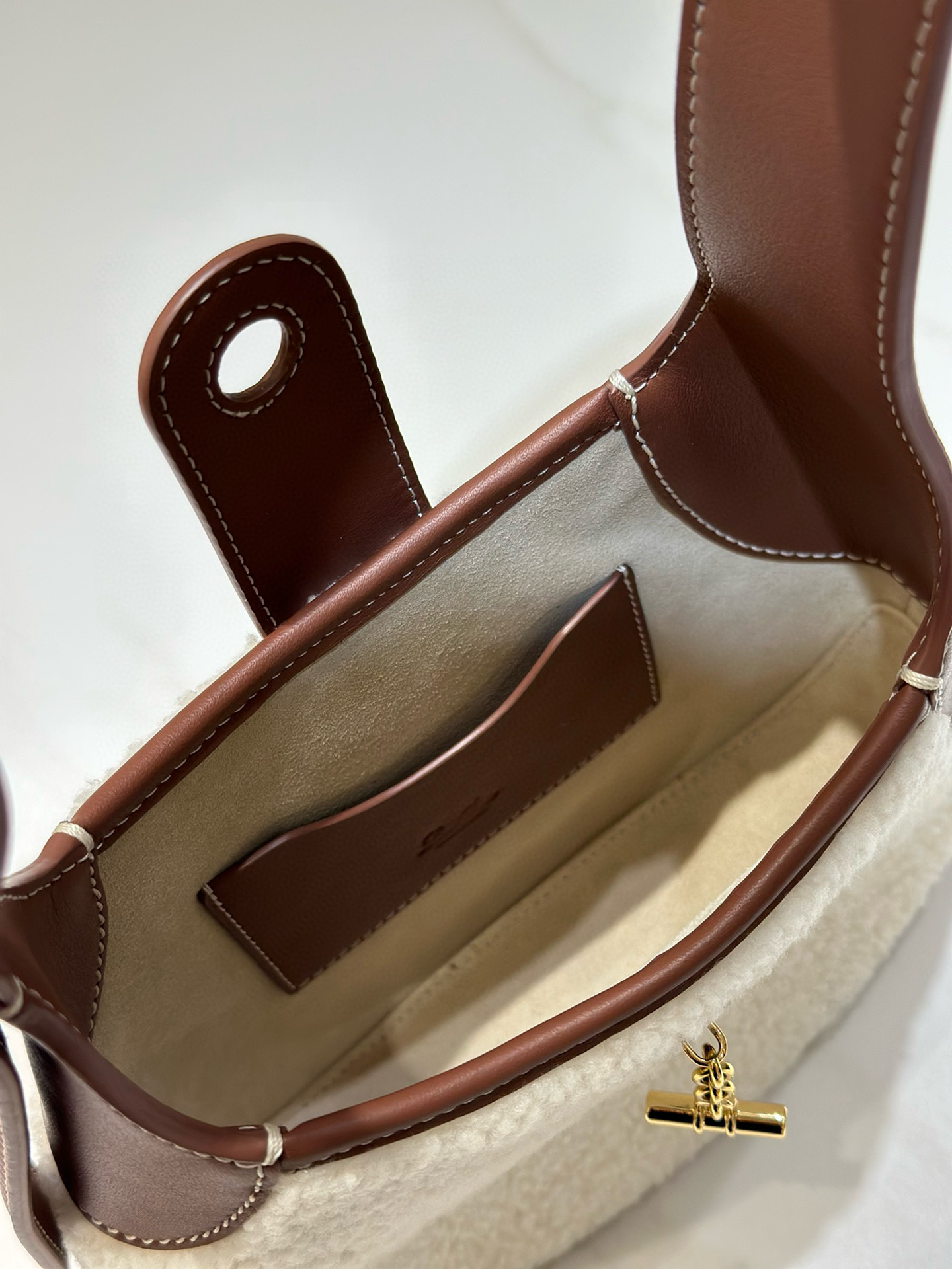 Loro Piana 로로피아나 로로 피아나 Bobbin 양털 숄더백 8