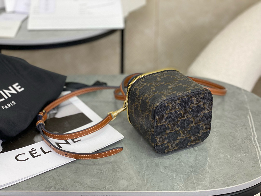 Celine 셀린느 트리오므프 벚꽃 핑크 미니 박스백 4