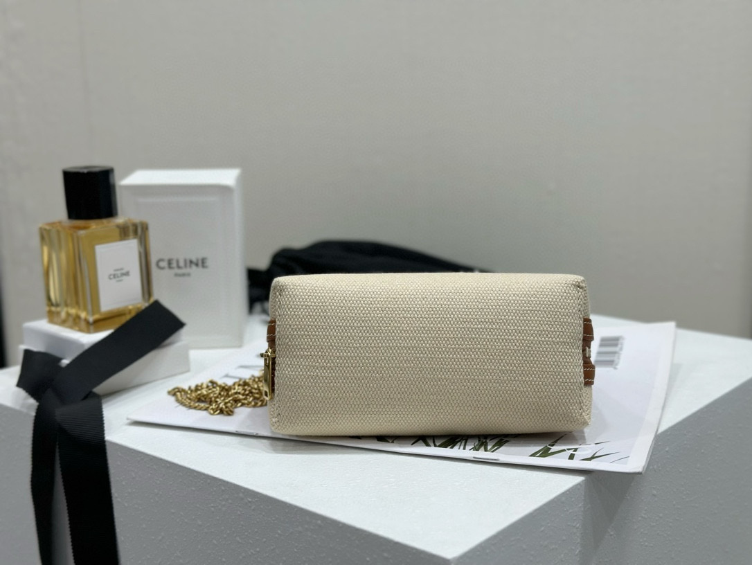 Celine 셀린느 체인 스트랩 베이지 파우치 백 9