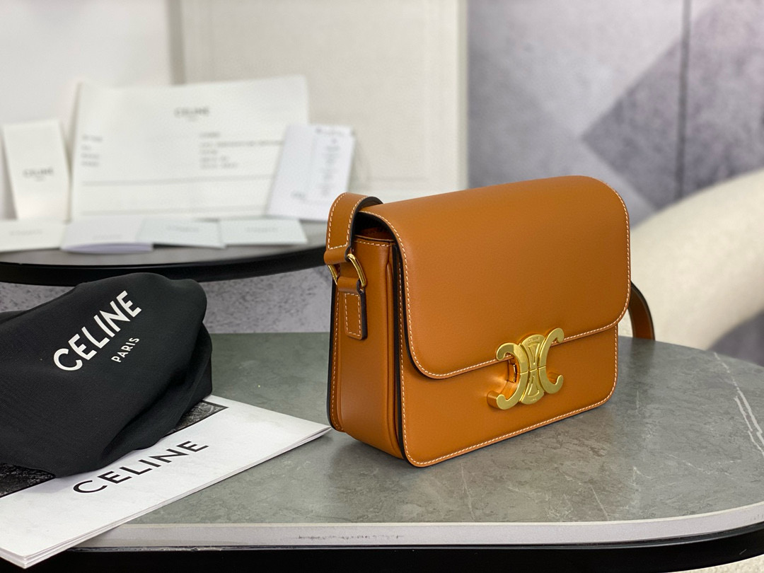 Celine 셀린느 트리옴프 핑크 박스 백 2