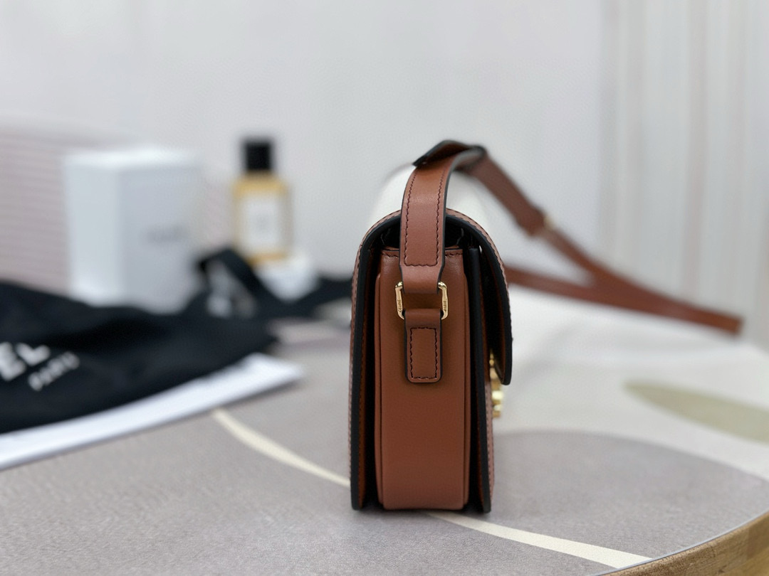 Celine 셀린느 트리오므프 캔버스 소가죽 크로스백 3