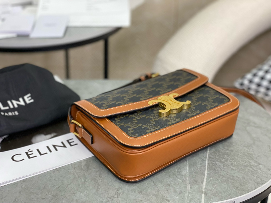 Celine 셀린느 트리오므프 박스 중형 모노그램 숄더백 6