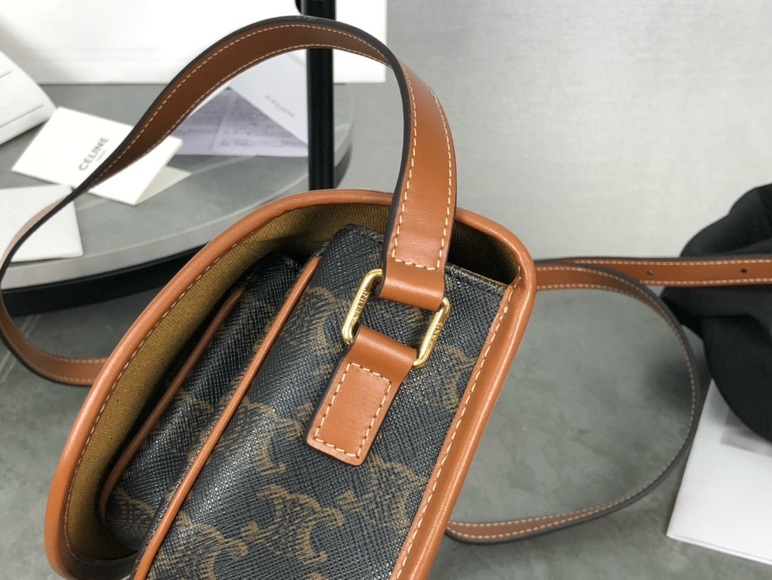 CELINE 셀린느 폴코 트리옴프 마장 숄더백 8