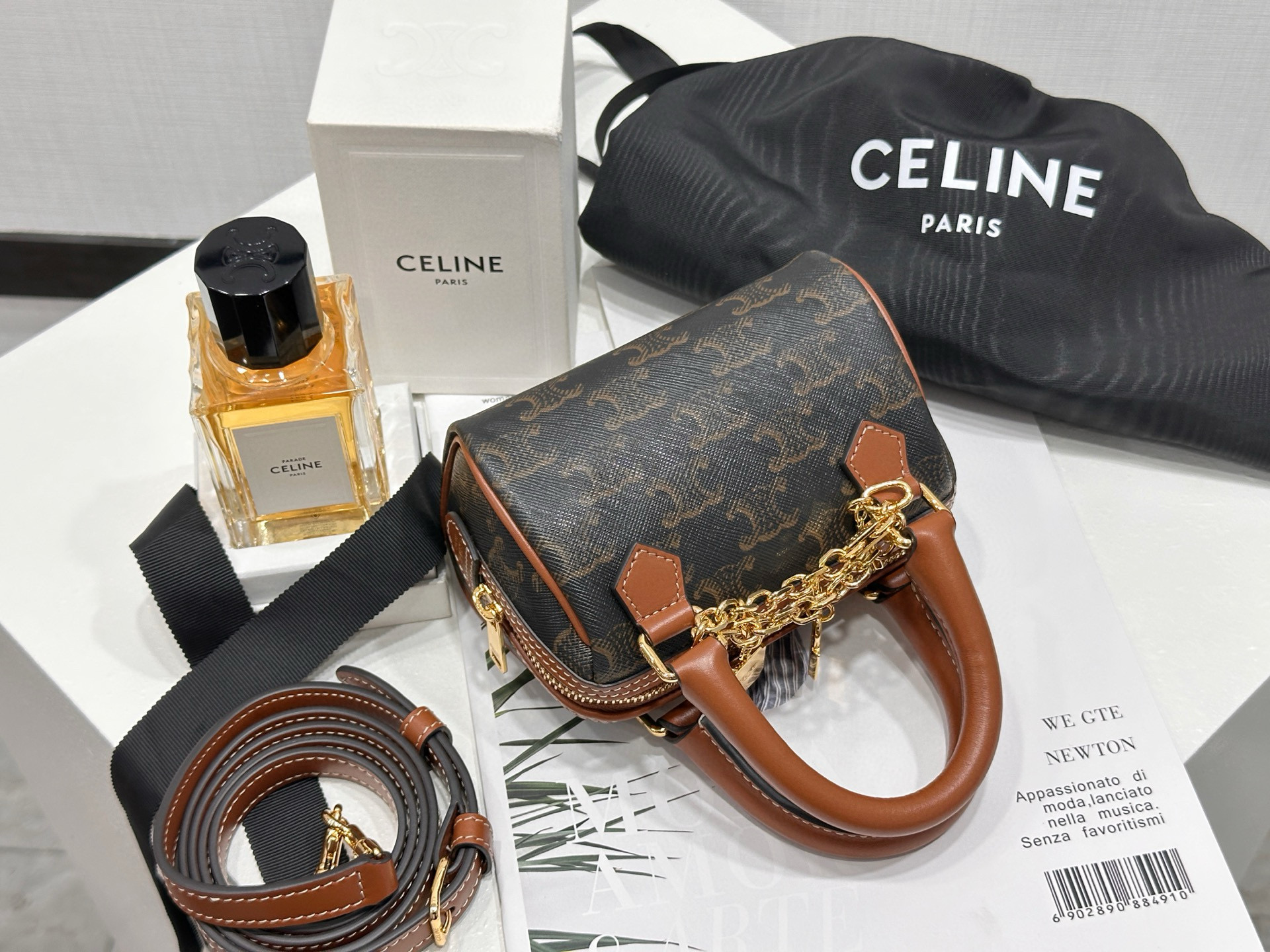 Celine 셀린느 셀린 미니 로고 모노그램 보스턴 백 6