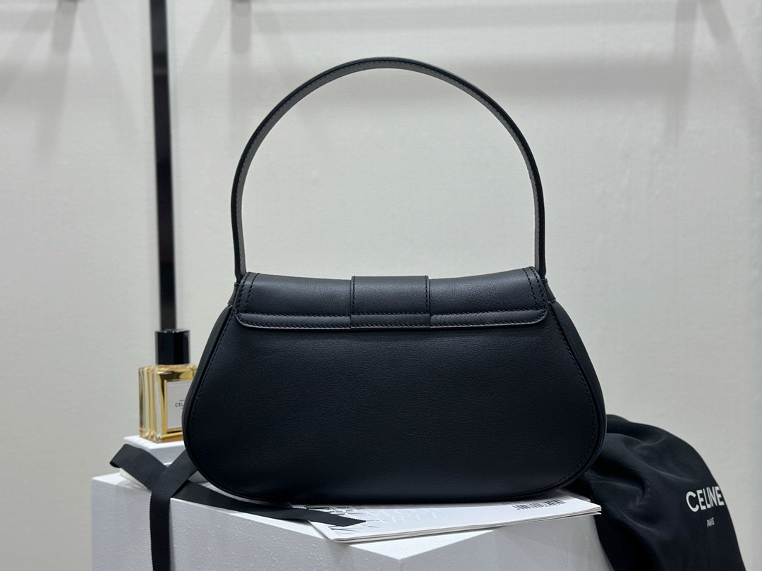 Celine 셀린느 폴리 중형 소프트 송아지 가죽 핸드백 4