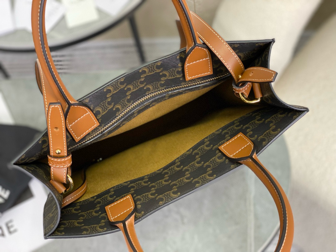 Celine 셀린느 트리옹프 패턴 스몰 토트백 6