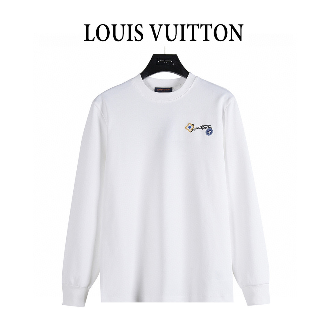 Louis Vuitton 루이비통 플라워 레터링 자수 긴팔 티셔츠 10