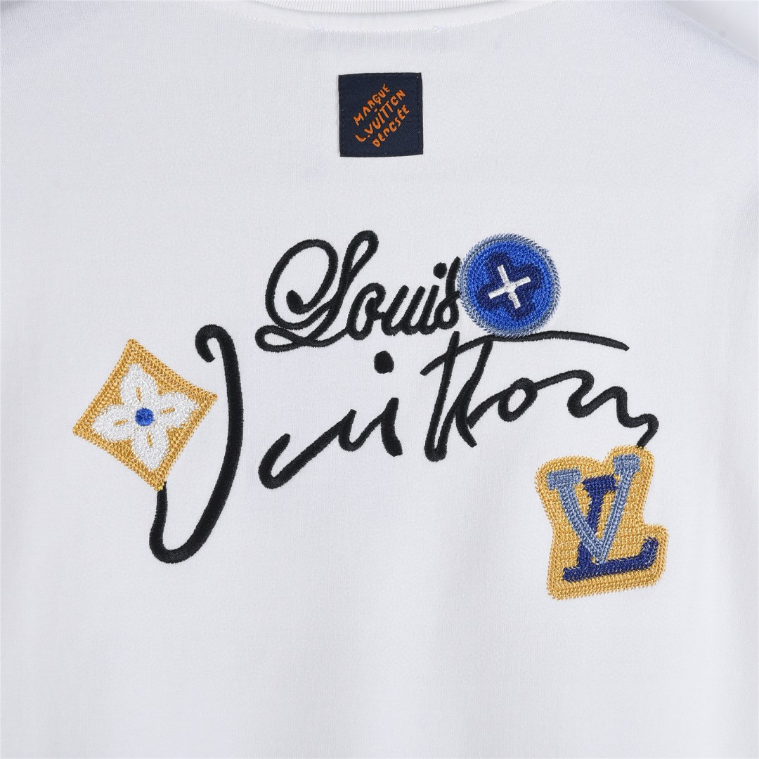 Louis Vuitton 루이비통 플라워 레터링 자수 긴팔 티셔츠 15