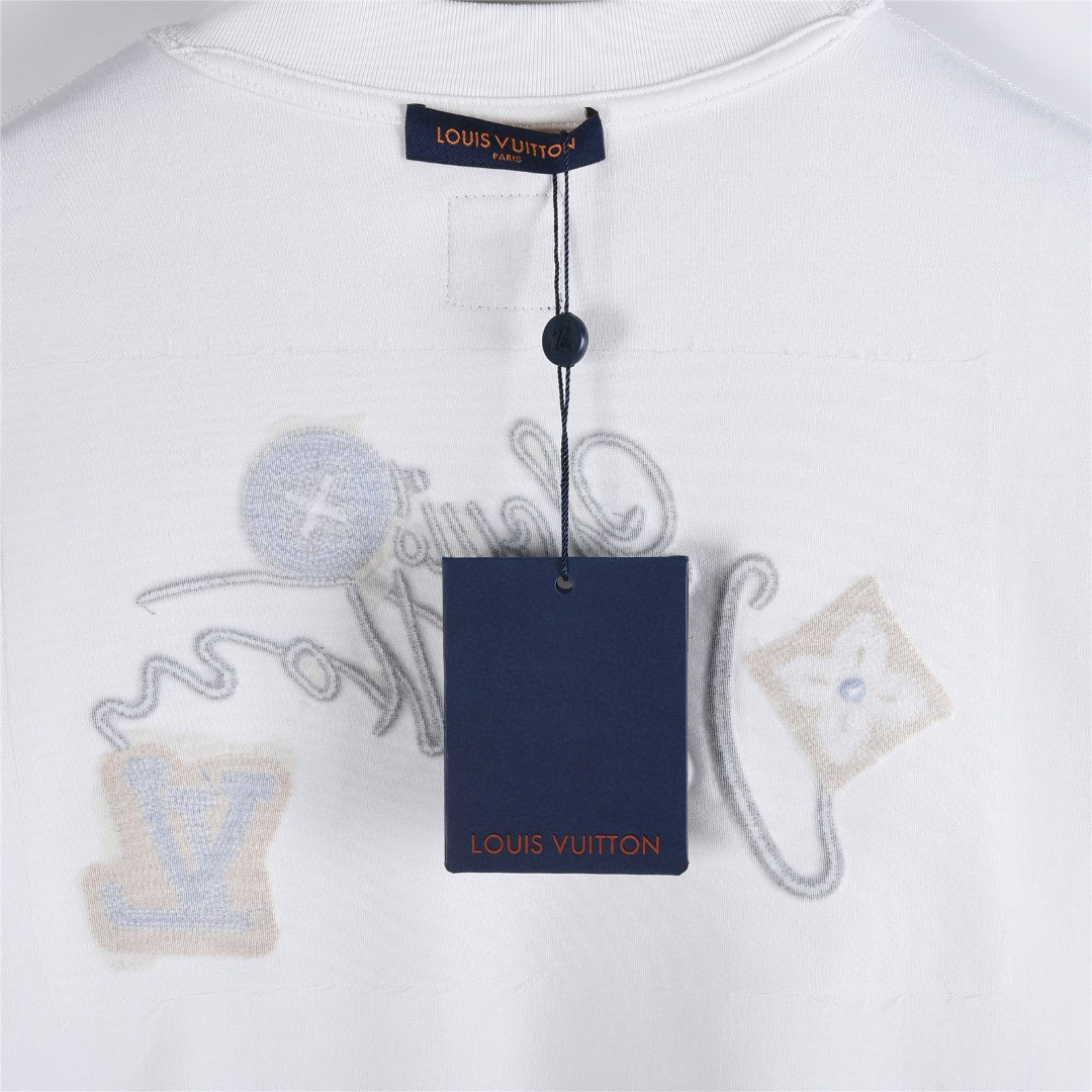 Louis Vuitton 루이비통 플라워 레터링 자수 긴팔 티셔츠 17