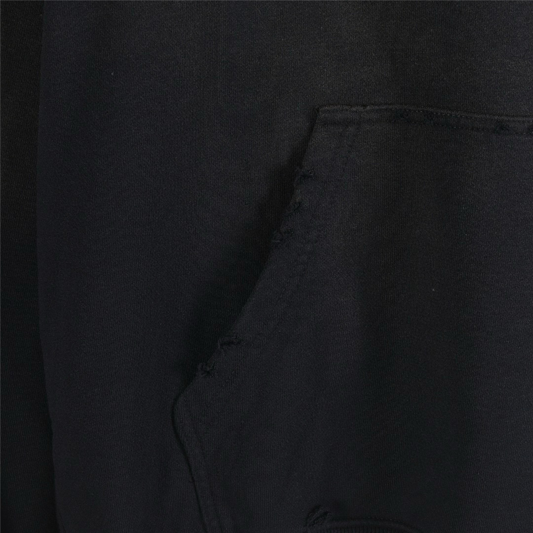 Balenciaga 발렌시아가 25FW 입체 고무 나염 워싱 디스트로이드 후드 티셔츠 17